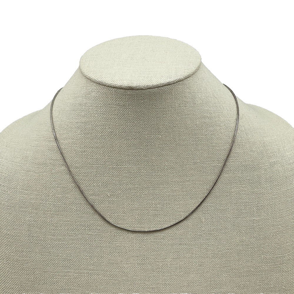 Silver Plated Snake Chain Necklace 18" Lobster Clasp Simple Layering Jewelry